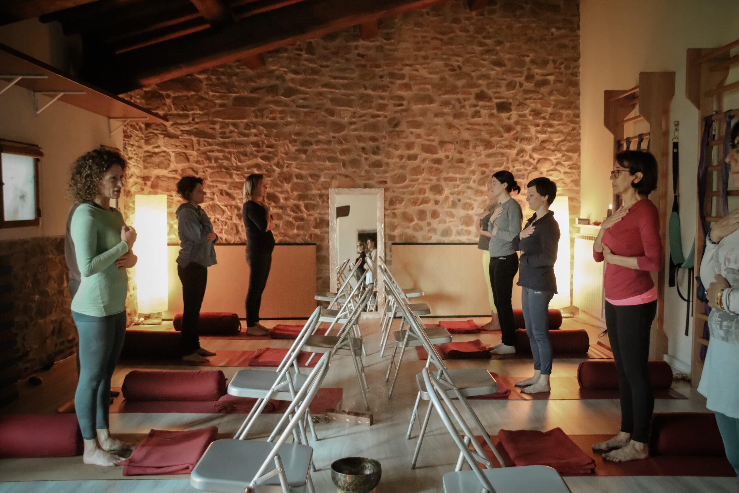 Yoga ad Arezzo, pratica di gruppo